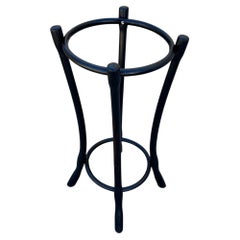 Vienna Secession Black Lacquer Bent Oak Cloud Umbrella Stand by Gebrüder Thonet