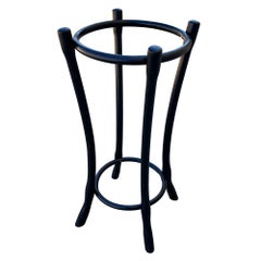 Vienna Secession Black Lacquer Bent Oak Cloud Umbrella Stand by Gebrüder Thonet