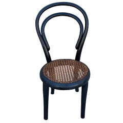 Vienna Secession Bent Oak & Cane Children's Side Chair No. 13 by Thonet