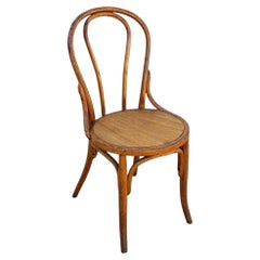 Vienna Secession Light Stain Bent Oak Chair No. 7 by Thonet