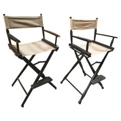 Appalachian Beech Directors Chairs Pair by Gold Medal Folding Furniture Co, Pair