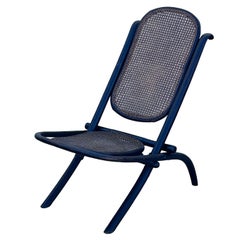 Vienna Secession Dark Stain Bent Oak & Cane Foling Chair No. 01 by Thonet