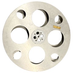 Golden Hollywood Era 26" 35mm Movie Reel Aluminum by Goldberg, Denver Co, 1940