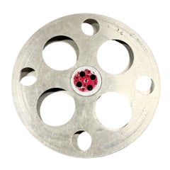 Golden Hollywood Era 26" 35mm Movie Reel Aluminum by Goldberg, Denver Co, 1940
