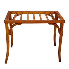 Early 20th Century Light Stain Bent Beech Suitcase Baggage Rack