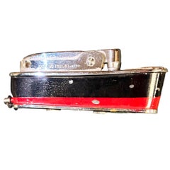 MCM Novelty "Cruiser" Black & Red Cruise Ship Enameled Lighter by Sarome Japan