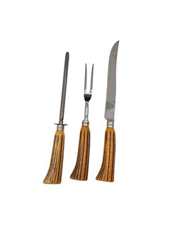Service de couverts Art déco 3 pièces avec manches en bakélite, de la marque E. Parker & Sons, Angleterre