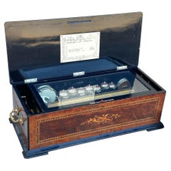 Restored 19th Century French "Douze Airs Orchestre" 3' Foot Music Box by L'Epee