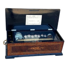 Restored 19th Century French "Douze Airs Orchestre" 3' Foot Music Box by L'Epee