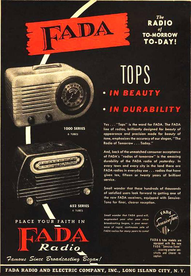 Bakelite Fada Model 659 