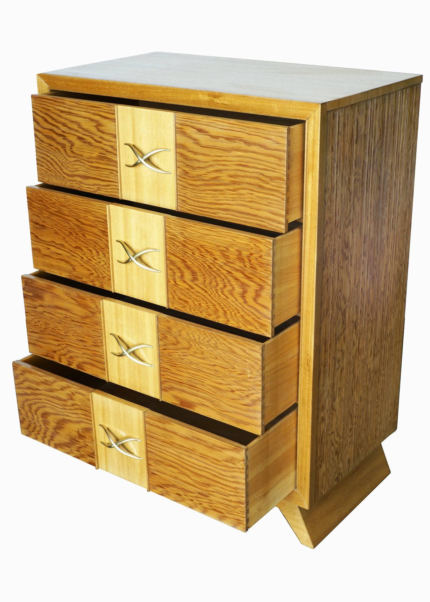 American Paul Frankl Four-Drawer Dresser for Brown Saltman