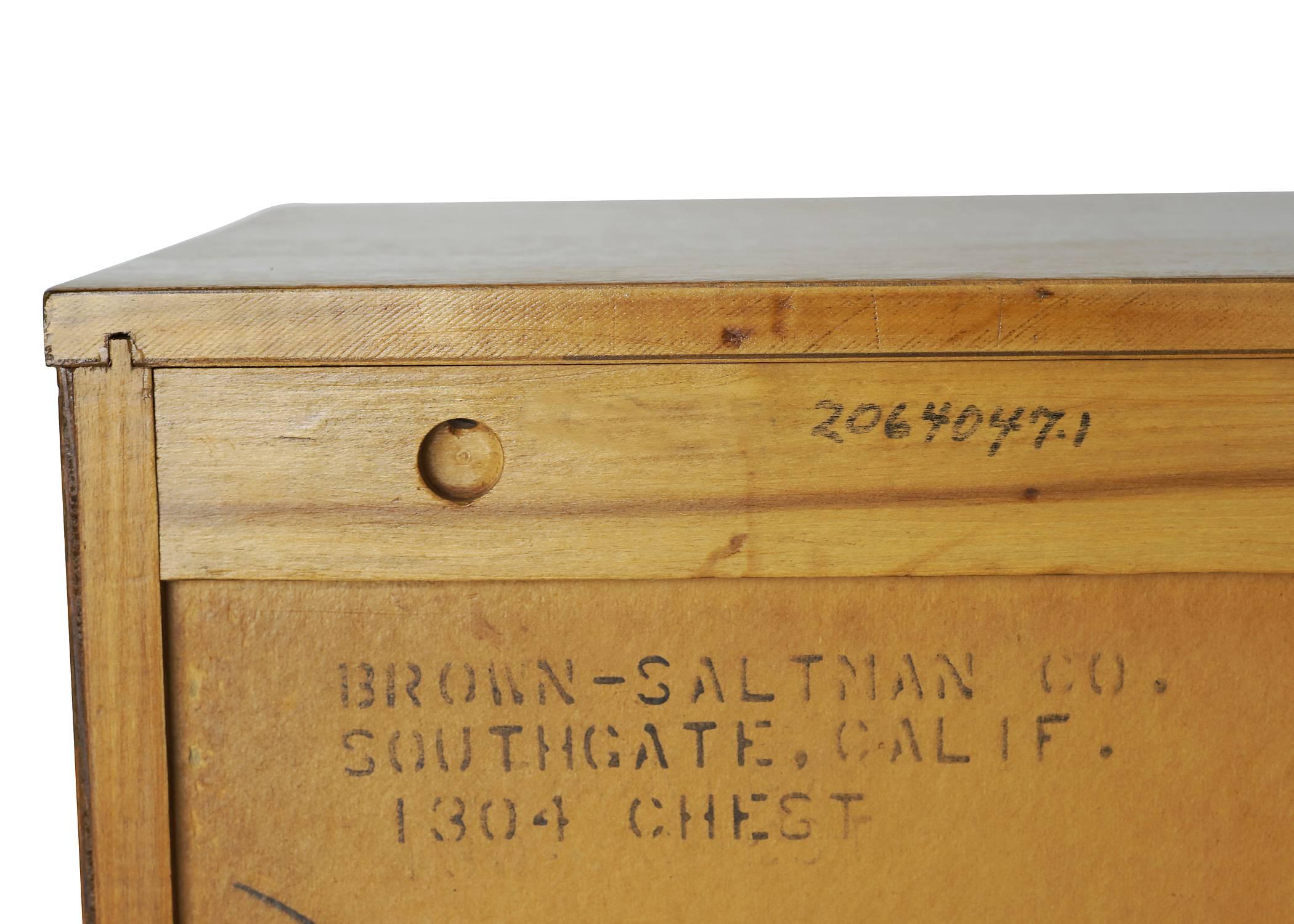 Mid-20th Century Paul Frankl Four-Drawer Dresser for Brown Saltman