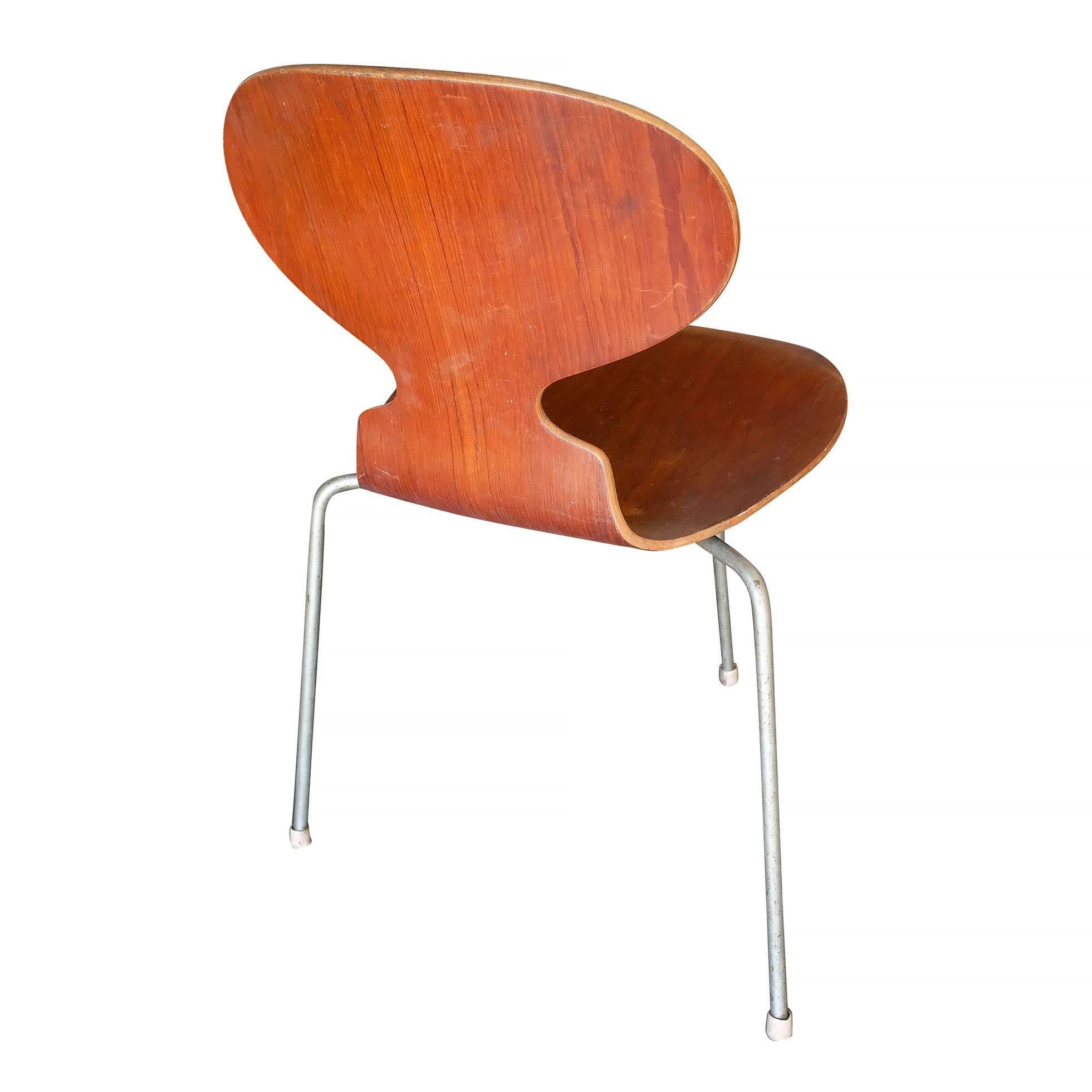 Chrome Chaises d'appointAnt d'Arne Jacobsen, ensemble de quatre en vente