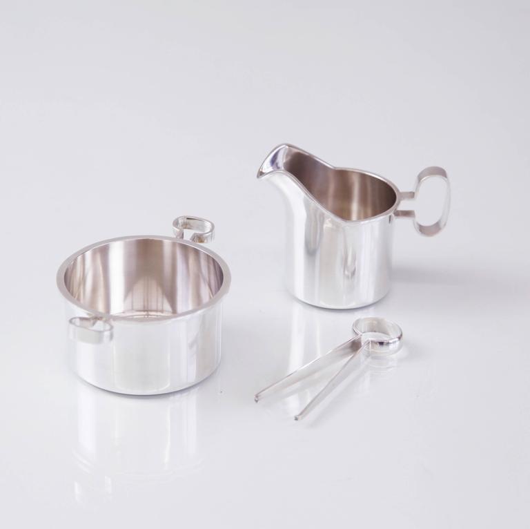 Bertel Gardberg Silver Creamer And Sugar Bowl With Tongs For At Bertel Gardberg 1916 2007 Has Been Called The Father Of Finnish Silversmithing