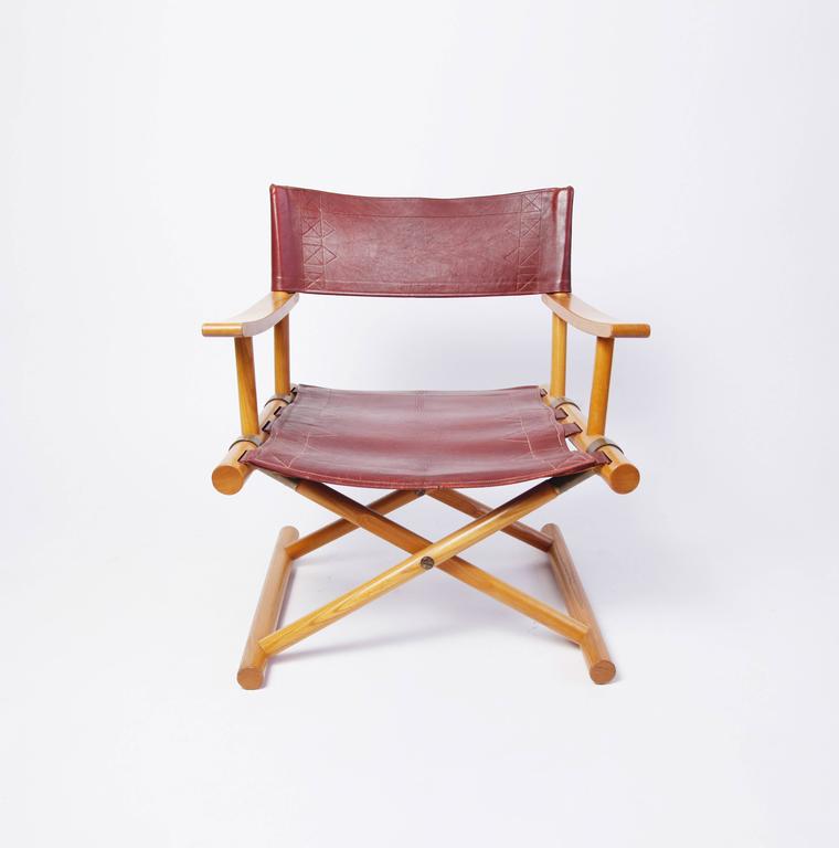 Leather Director's Chair by Sune Lindström For Sale at 1stDibs