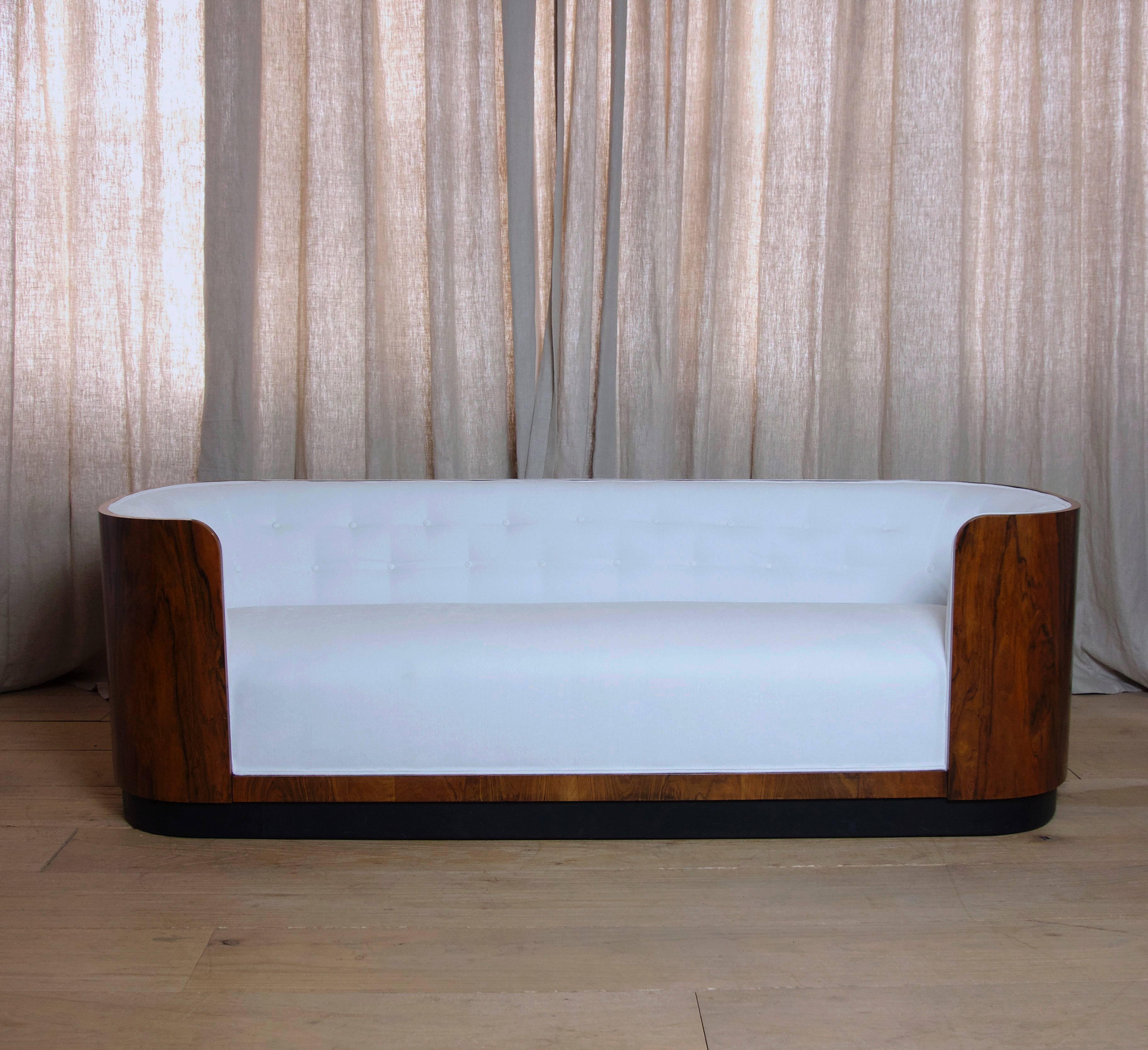 Danish Art Deco Rosewood Sofa In Excellent Condition In New York, NY
