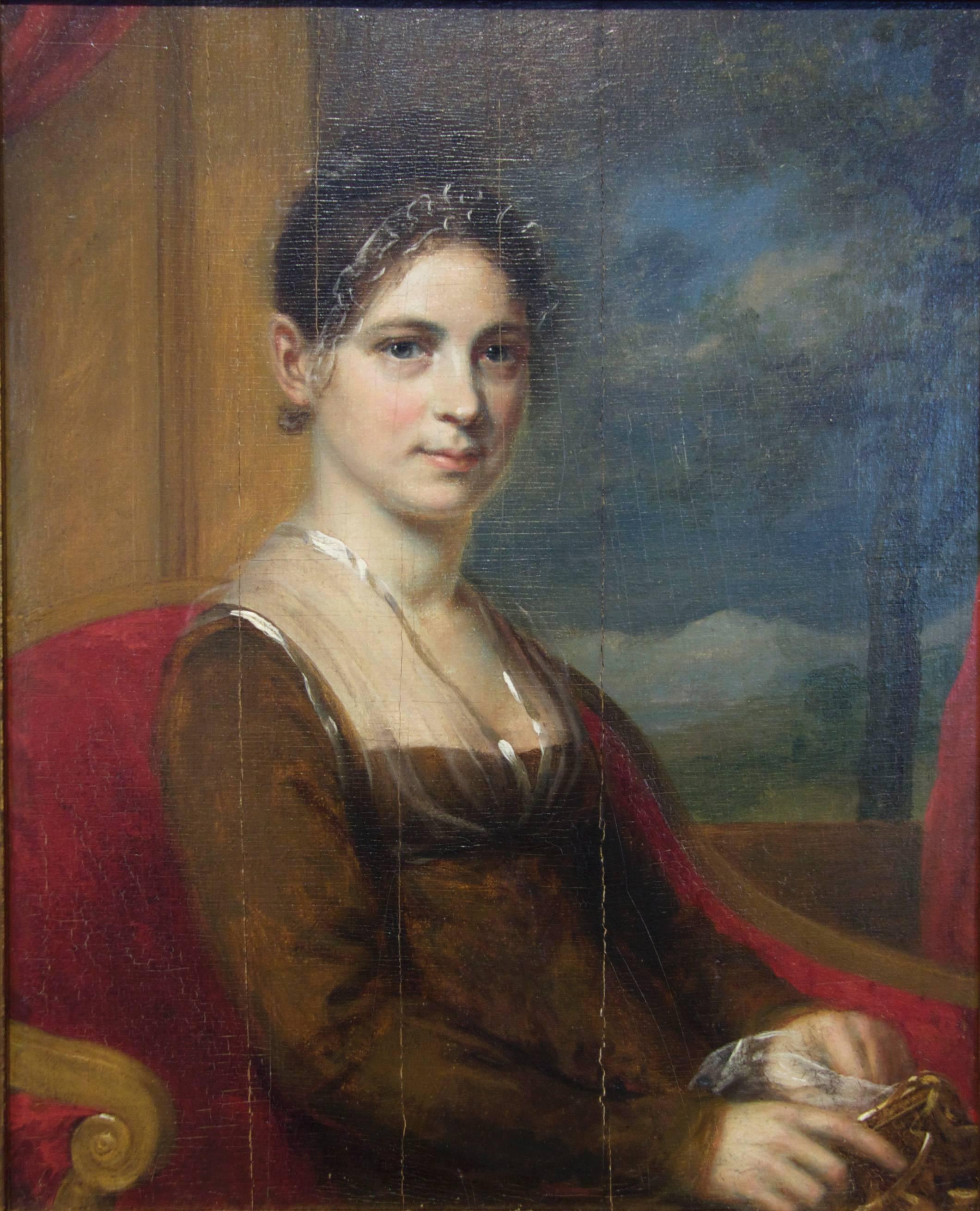 Tacy Shoemaker (neé Nixon) (1780-1872) was born in Milford, Bucks County, Pennsylvania. She is the subject of at least two portraits this and another painted about 15 years later, which is in the American Art collection of the Huntington Library in