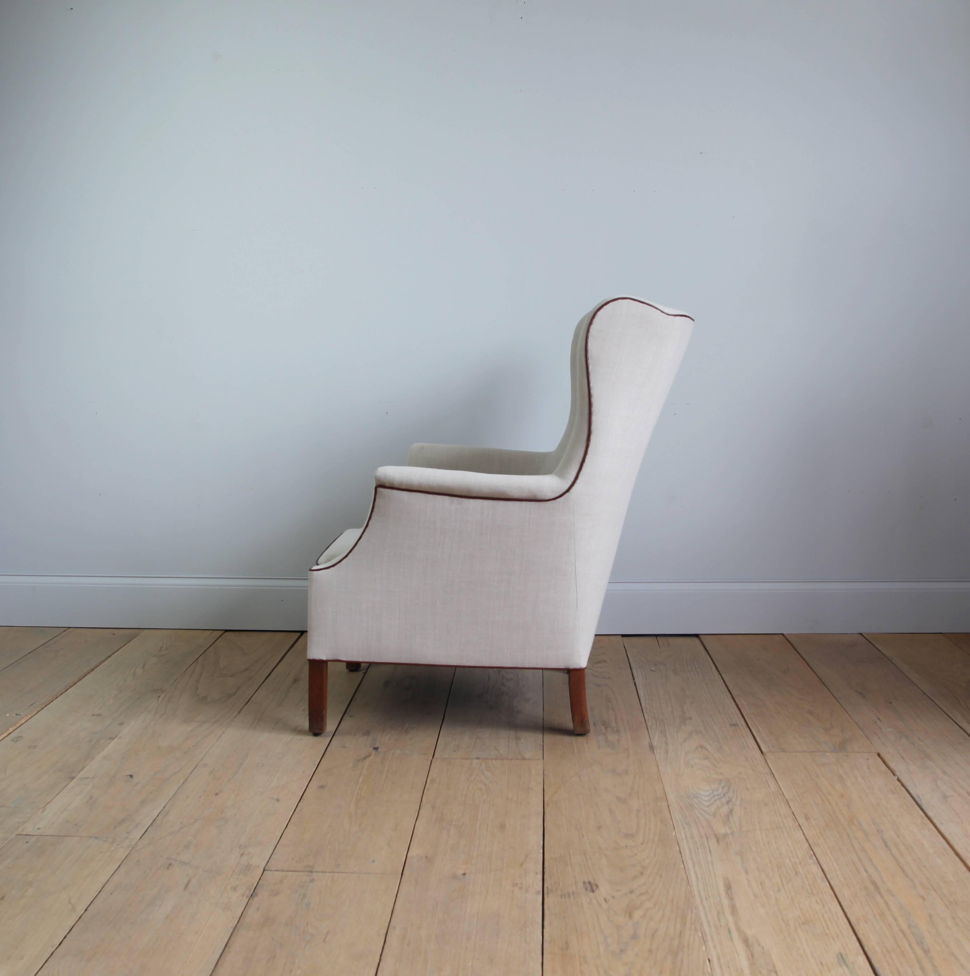 Danish Rare Mogens Koch Wingback Chair