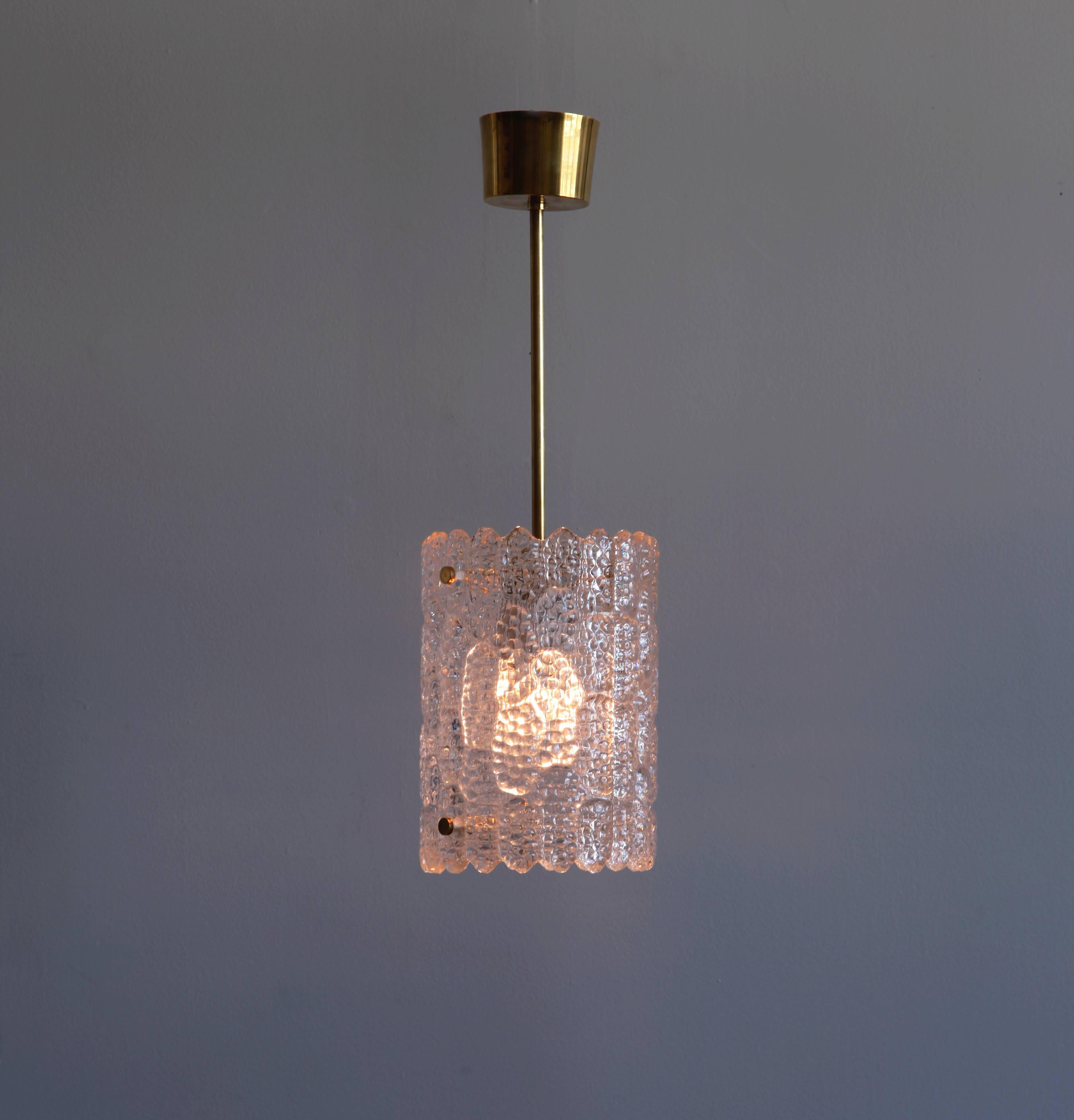 Swedish Carl Fagerlund for Orrefors Pendant Light