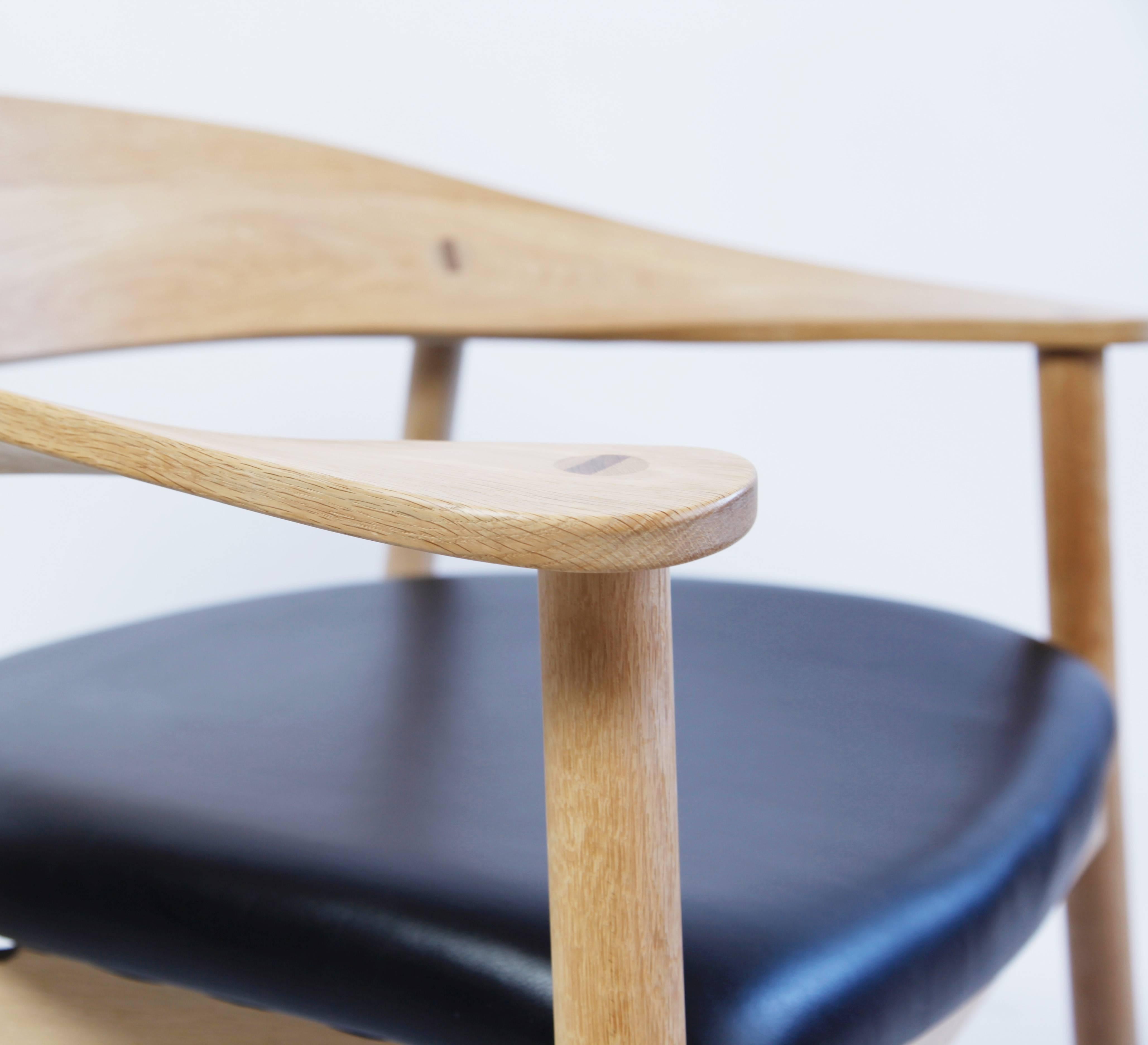 Scandinavian Modern Lounge Chair #102 and Ottoman by Henrik Bonnelycke