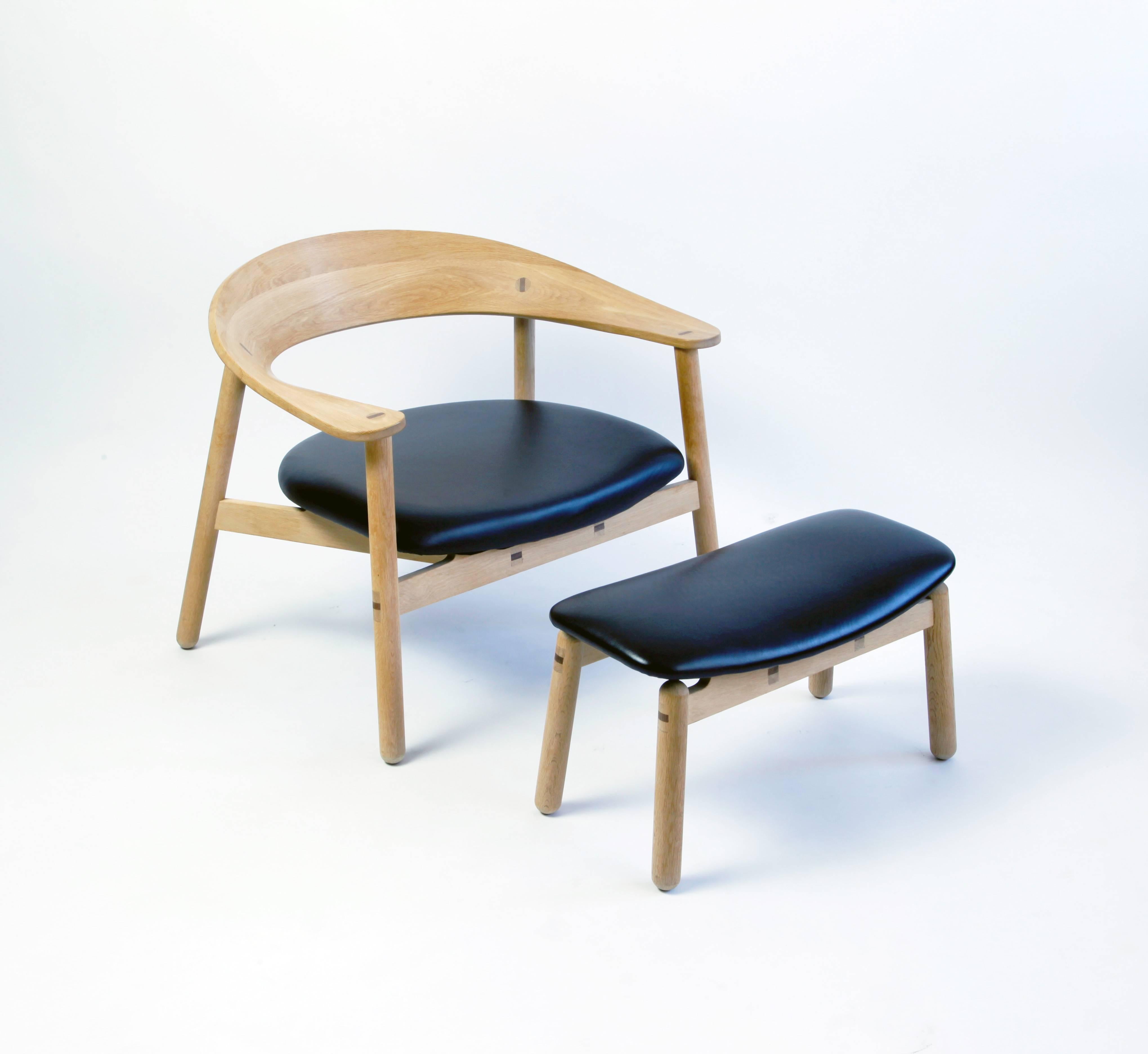 Lounge Chair #102 and Ottoman by Henrik Bonnelycke at 1stDibs