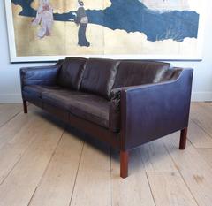 Vintage Borge Mogensen 2213 Three-Seat Sofa