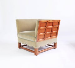 Rare Mohair Chair from "the Spanish Set" by Elias Barup