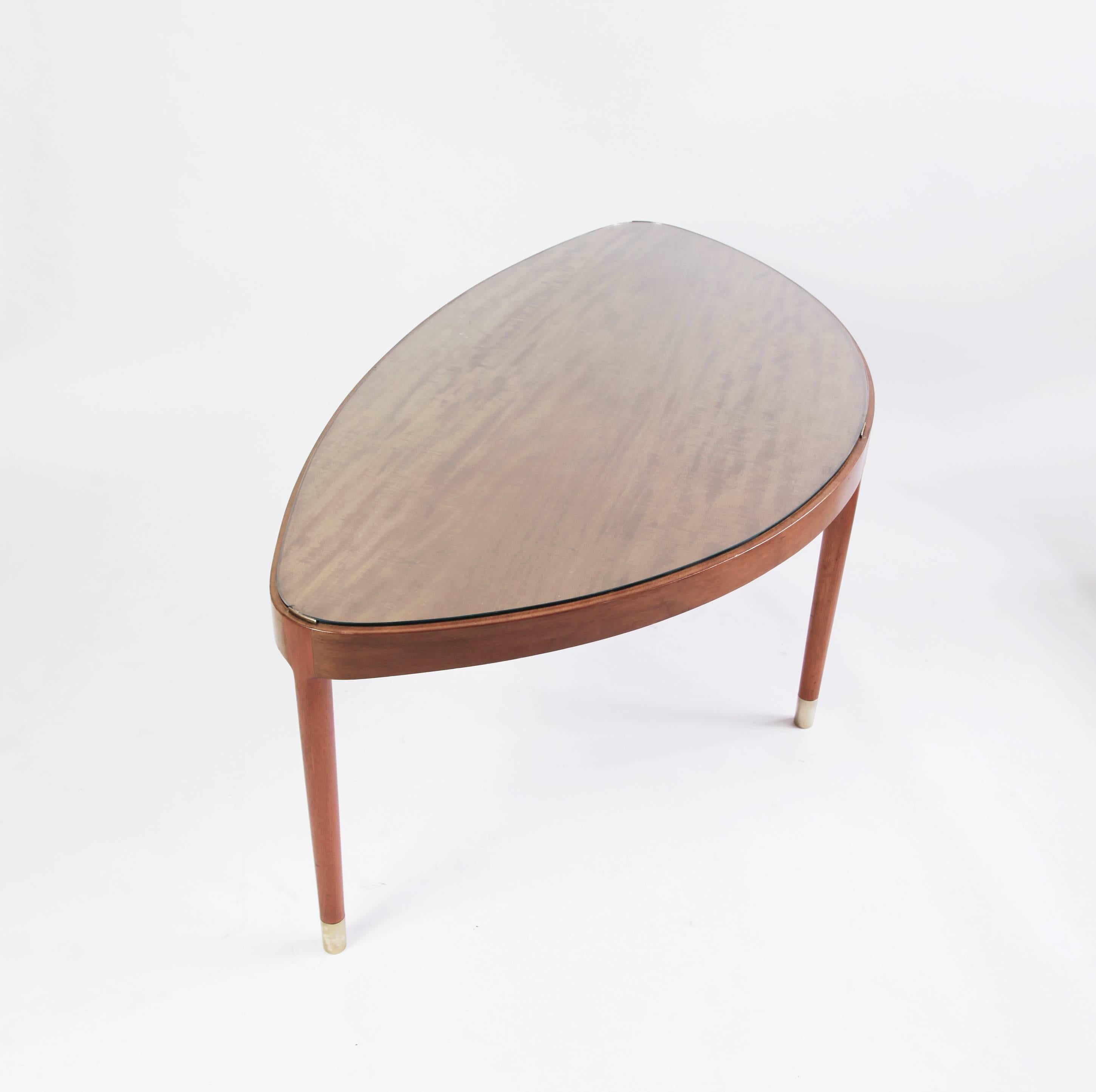 Ovoid Coffee Table by Helge Vestergaard Jensen In Good Condition In New York, NY
