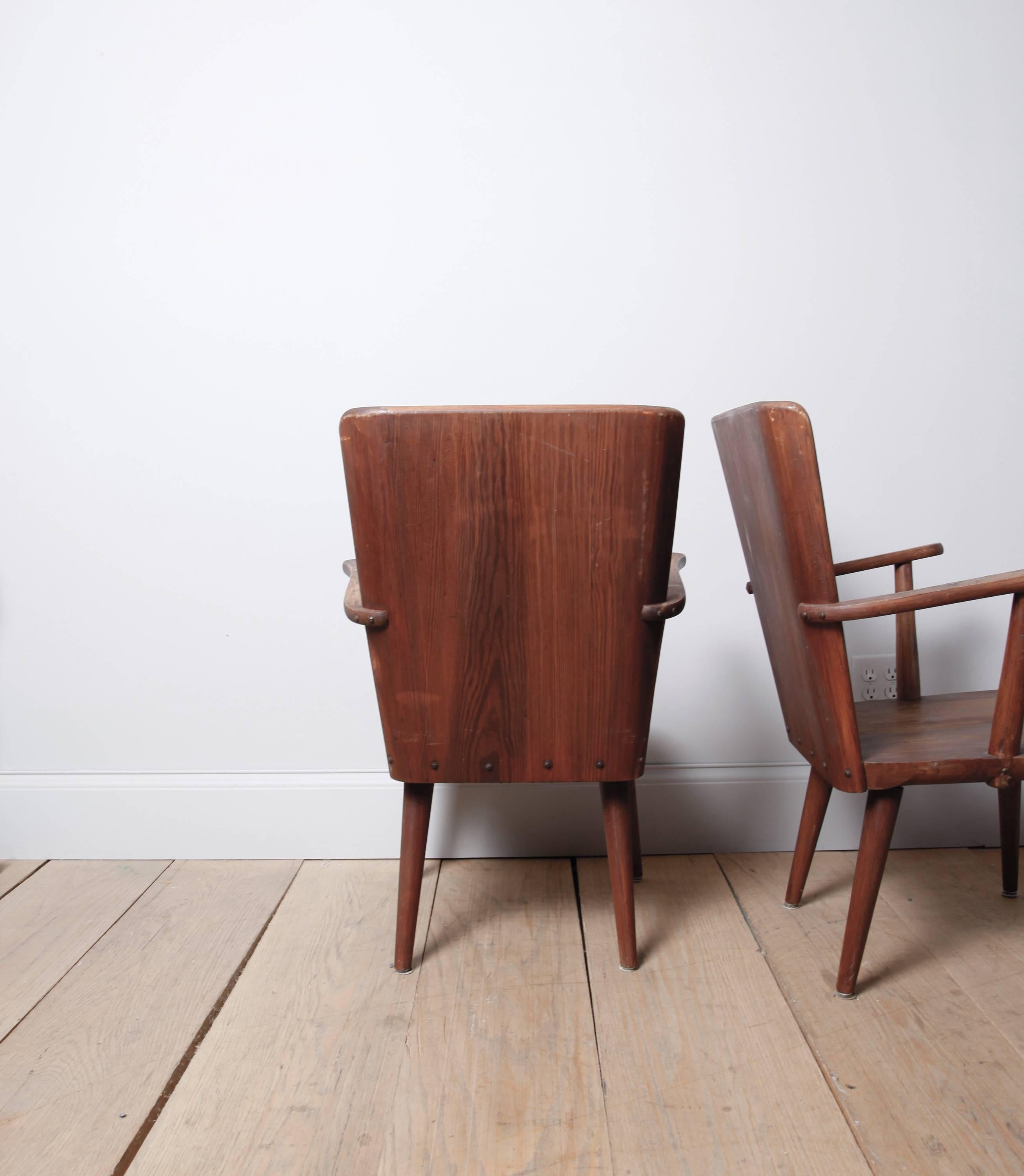 Swedish Pair of Svensk Fur Armchairs by Göran Malmvall