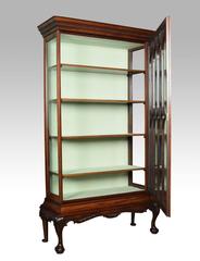 Large Chippendale Revival Single Door Display Cabinet