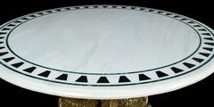 Giltwood Dolphin Base Center Table
