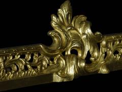 Rococo Revival Gilt Bronze Adjustable Fireplace Fender