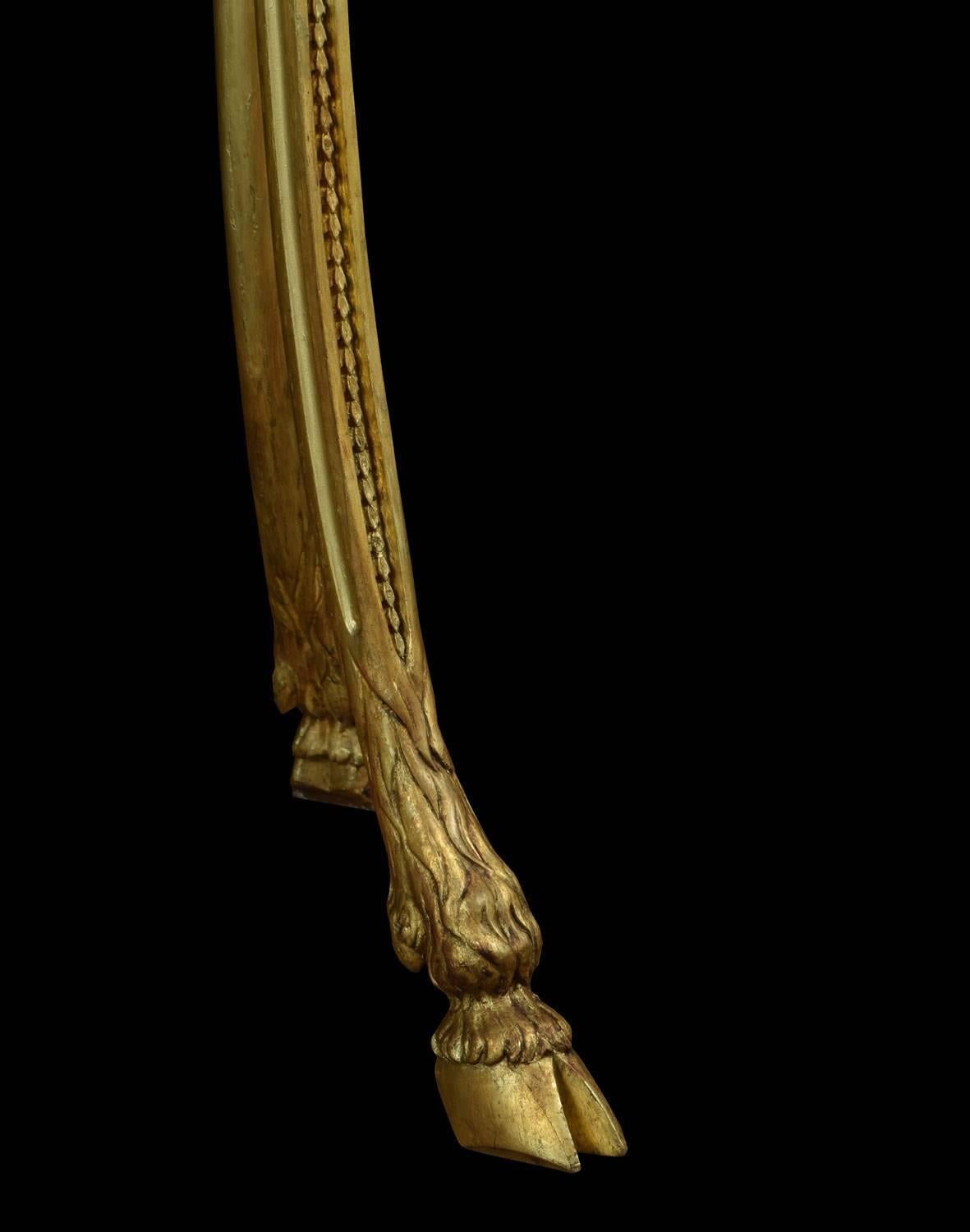 Regency Pair of Early 19th Century Carved Giltwood Torchers
