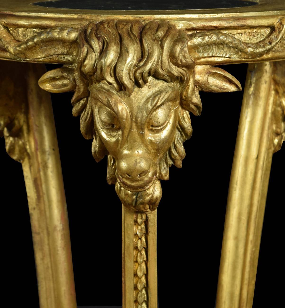 Pair of Early 19th Century Carved Giltwood Torchers 1
