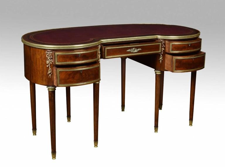 Mahogany kidney shaped empire writing desk for sale at stdibs Mahogany kidney shaped empire writing desk for sale at stdibs