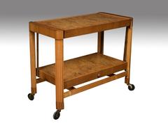 Art Deco Metamorphic Walnut Trolley