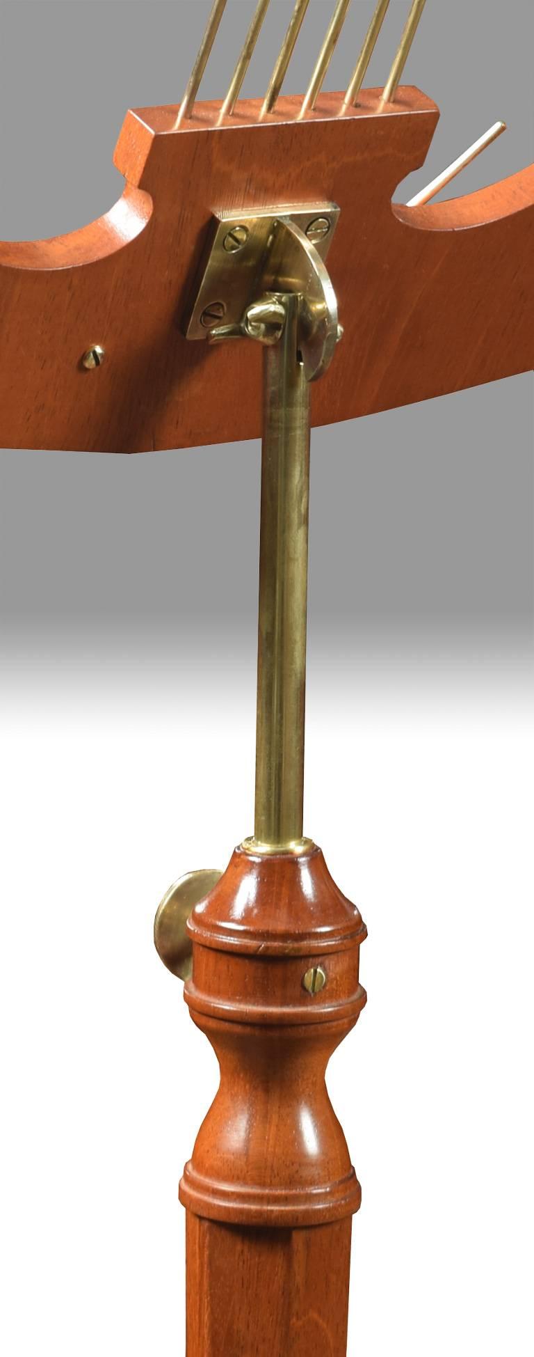 English Regency Style Walnut Music Stand