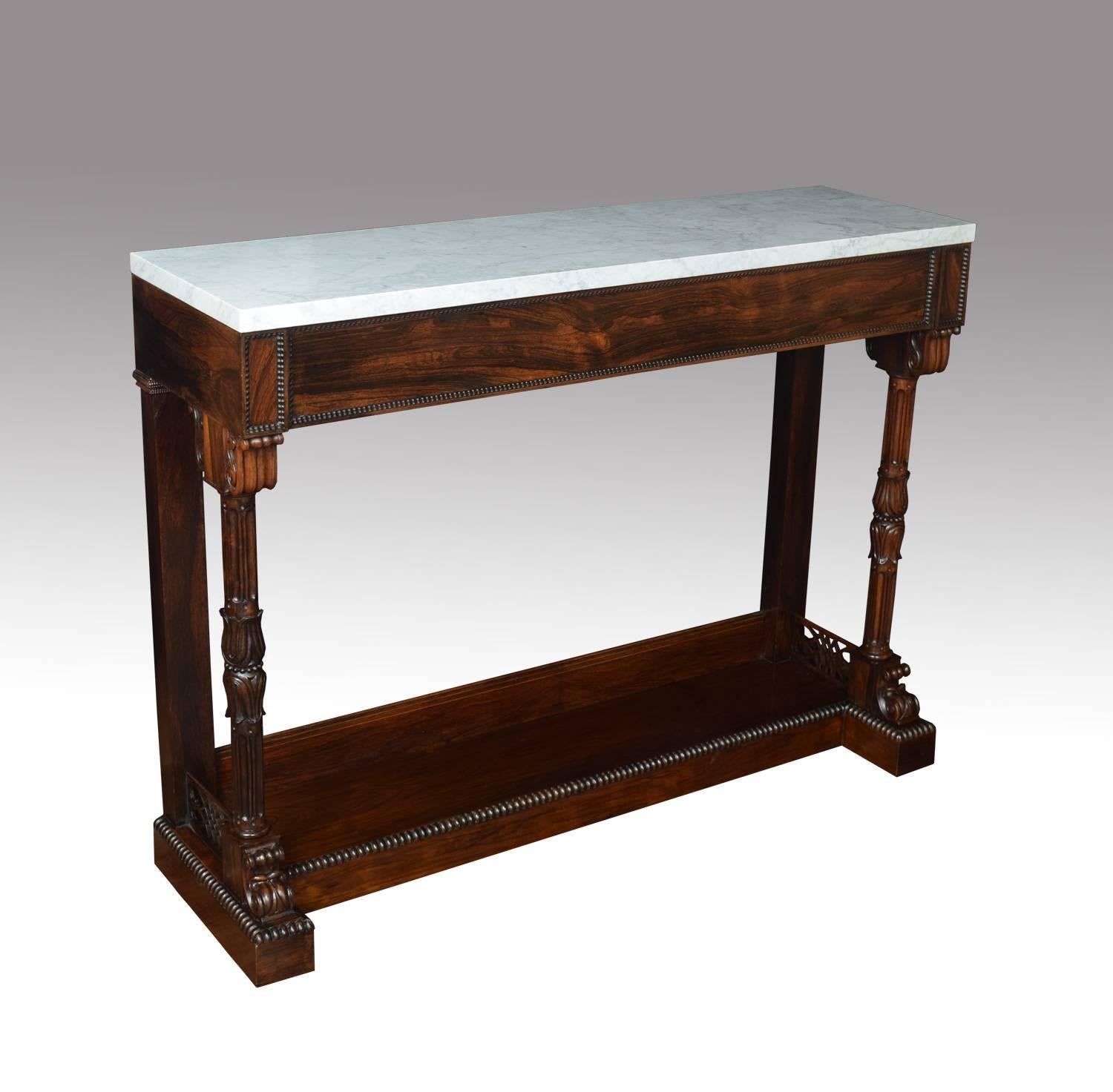 English Regency Rosewood Console Table