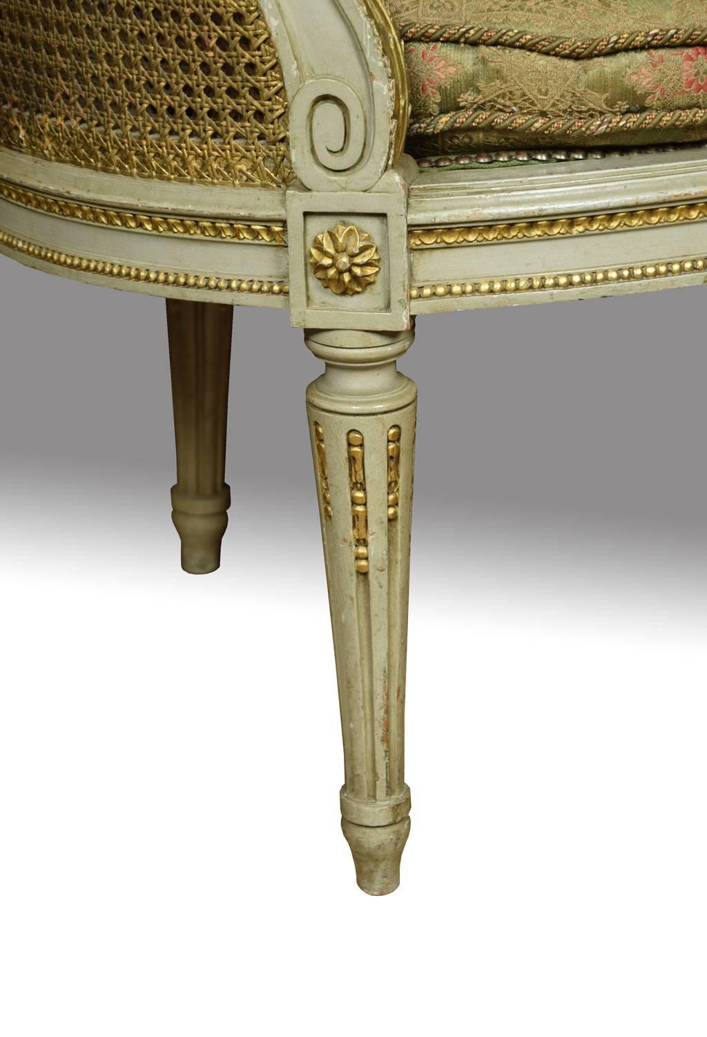 French Louis XVI Style Canapé Settee 2