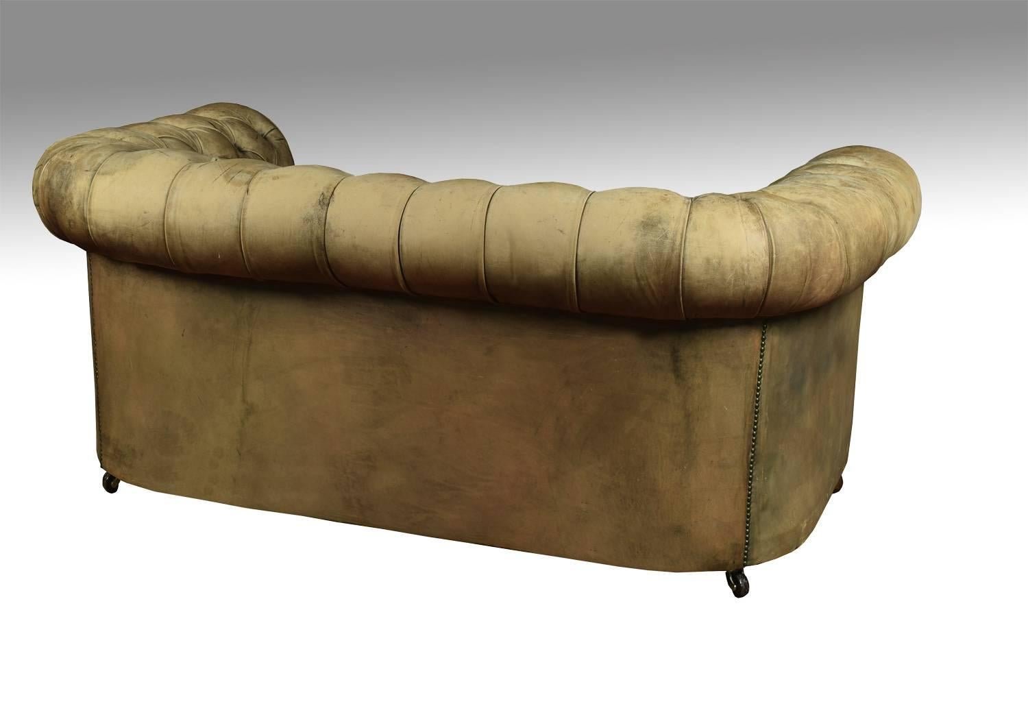 Victorian Leather Chesterfield