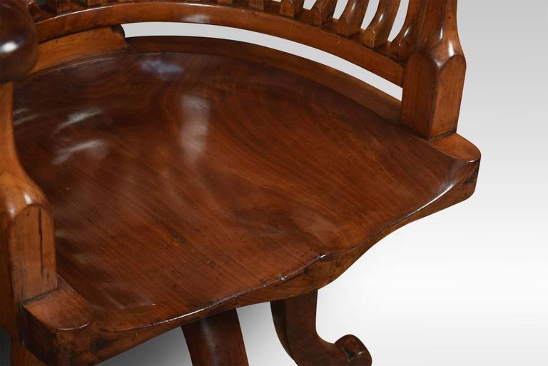 Walnut Office Captain S Revolving Desk Chair Bei 1stdibs