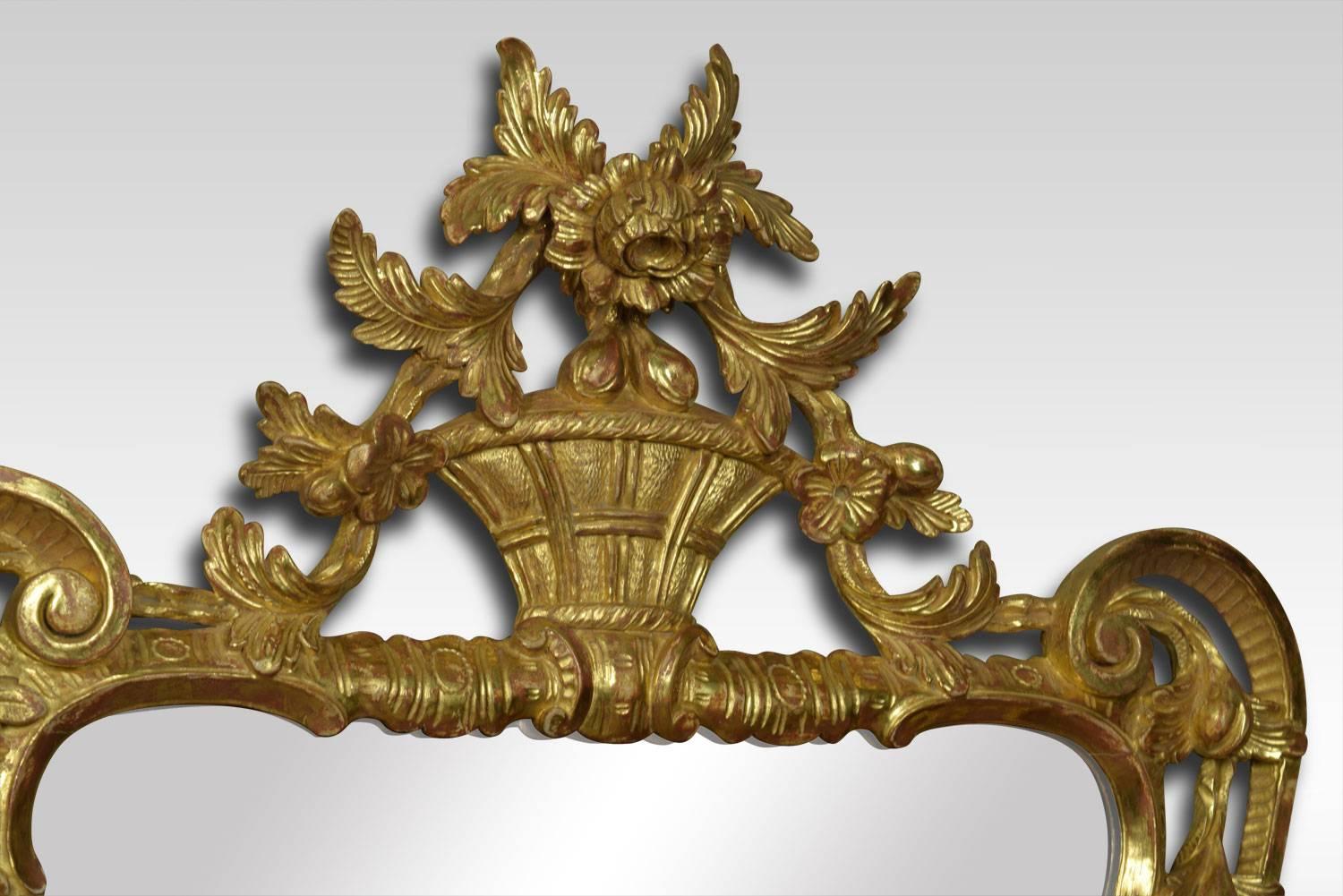 Pair of George III Style Gilt Framed Wall Mirrors 1
