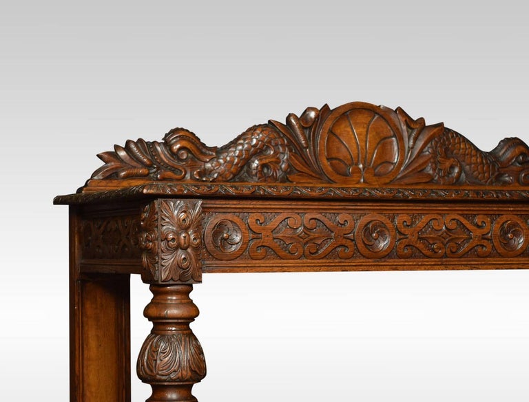 Victorian Carved Oak Hall Table at 1stDibs