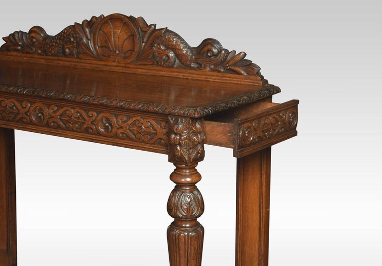 Victorian Carved Oak Hall Table at 1stDibs
