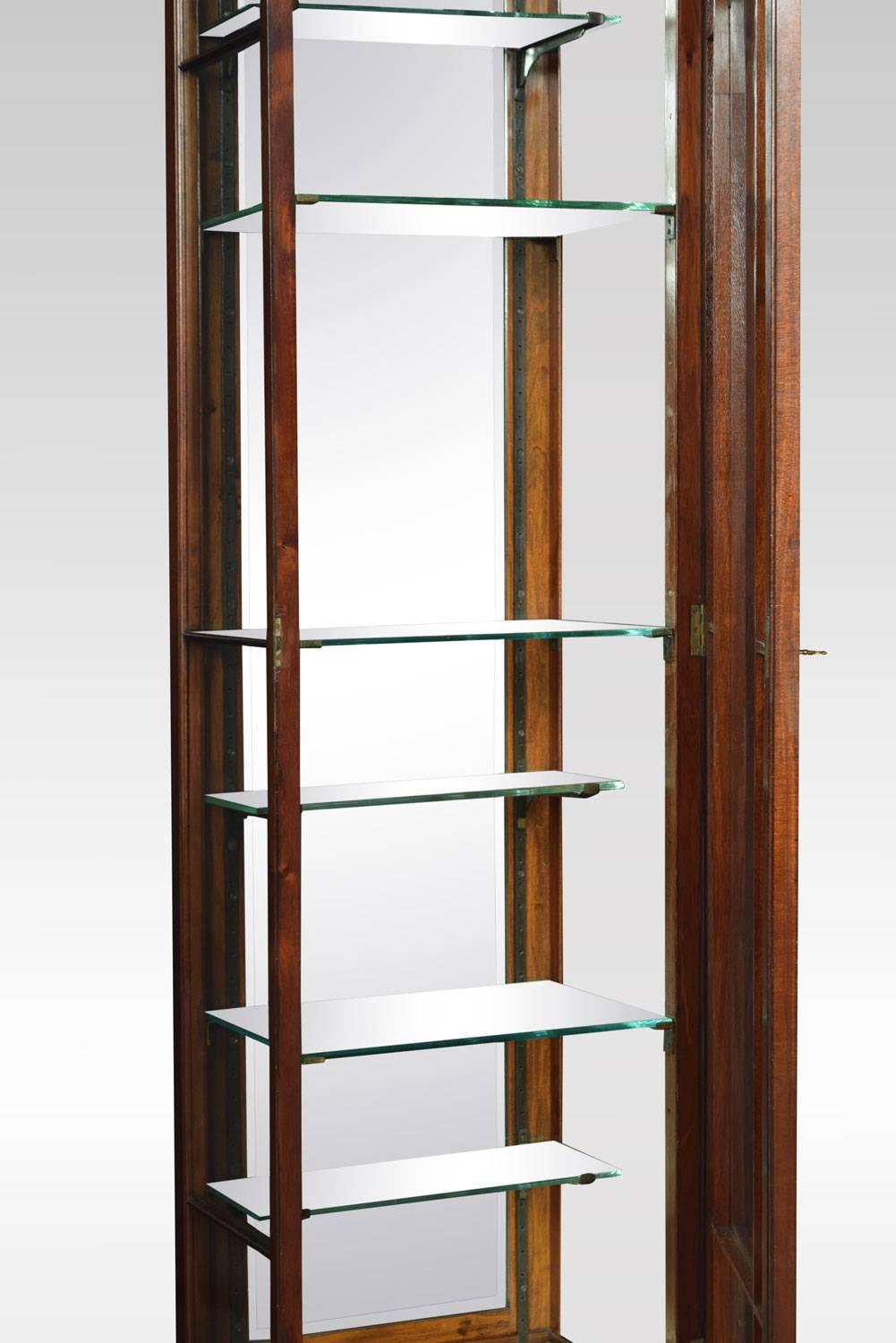 20th Century Edwardian Inlaid Mahogany Display Cabinet