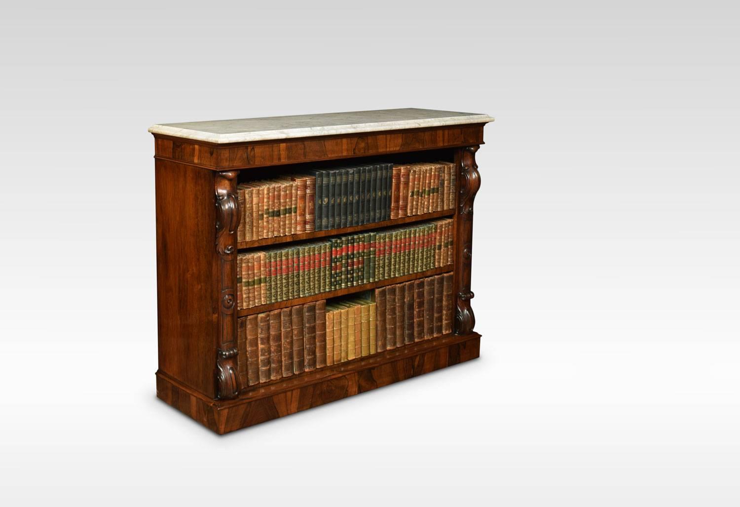 British Regency Rosewood Open Bookcase