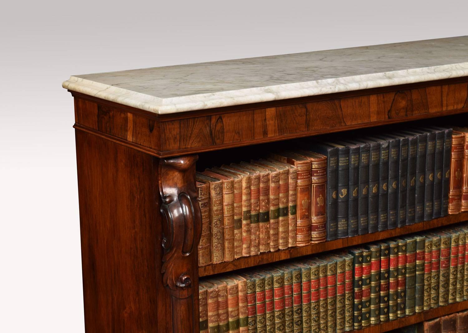 19th Century Regency Rosewood Open Bookcase