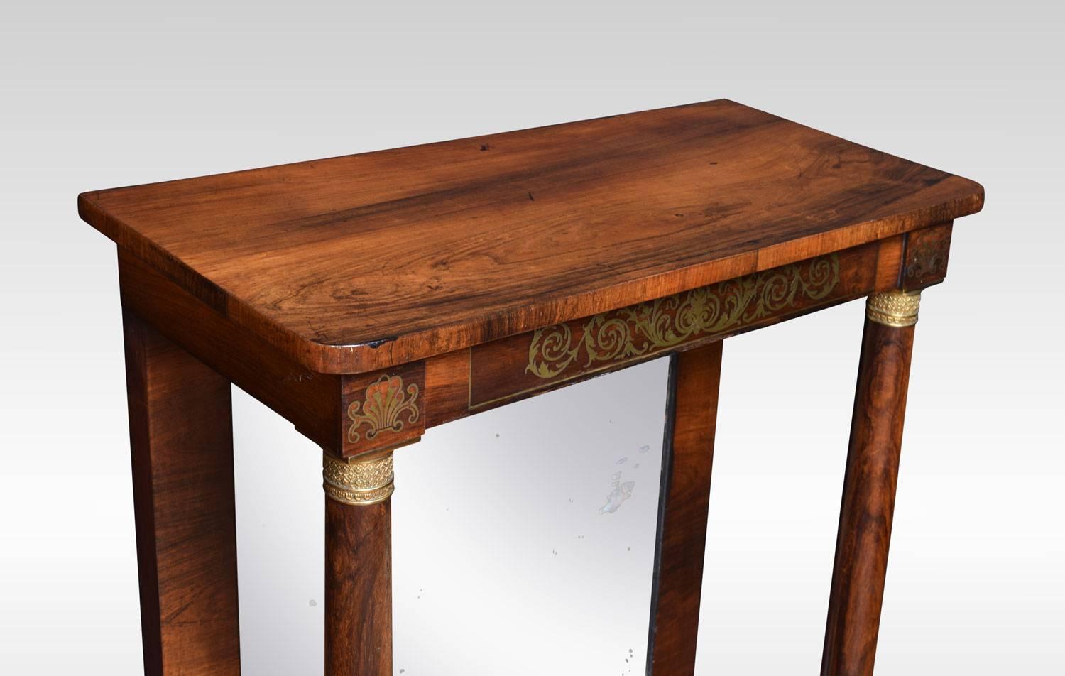 Regency Ormolu-Mounted Rosewood Pier Table In Excellent Condition In Cheshire, GB