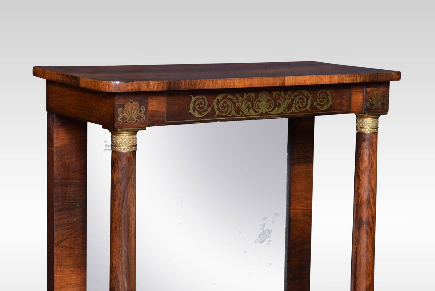 British Regency Ormolu-Mounted Rosewood Pier Table