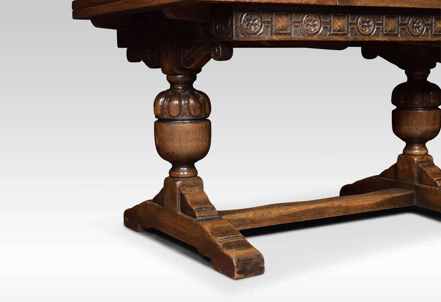 Oak Draw Leaf Refectory Table 1